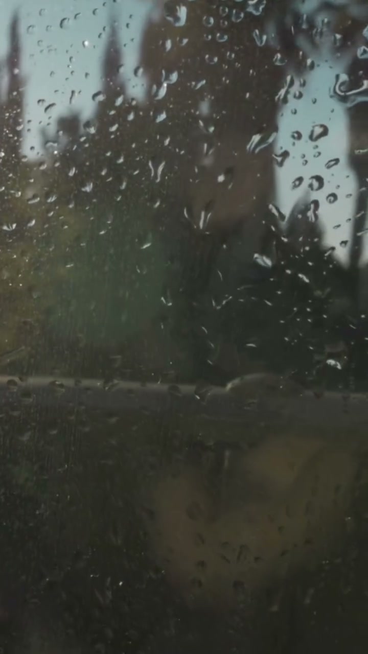 Gouttelettes sur une vitre